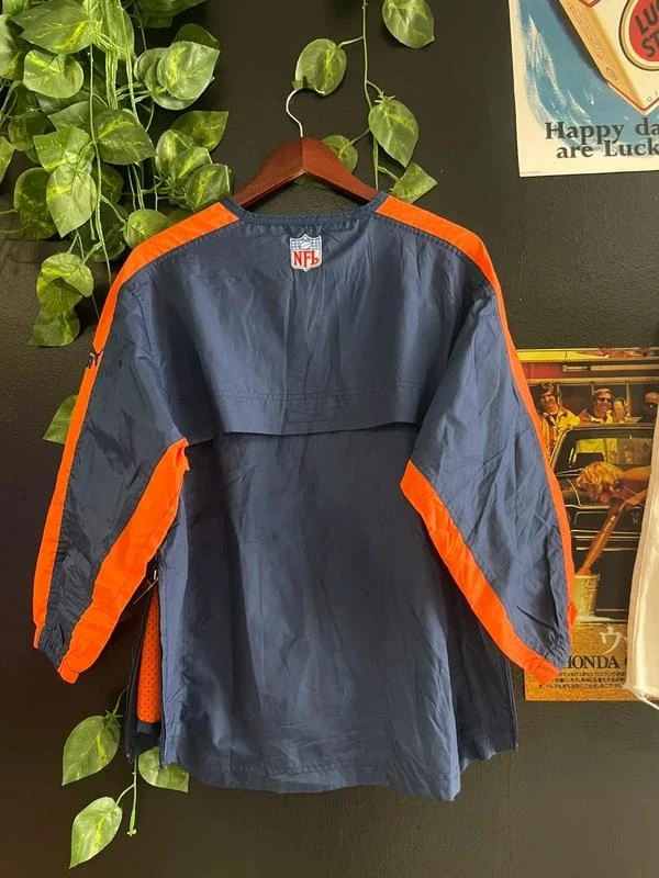 Puma Denver Broncos Windbreaker Vintage 2000s Navy Blue Orange Streetwear NFL Pu – photo 12